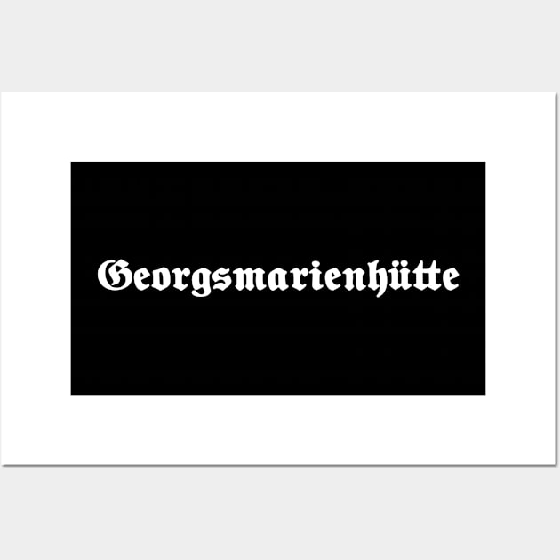 Georgsmarienhütte written with gothic font Wall Art by Happy Citizen